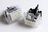 Mercedes-Benz W204 W212 W221 C216 C/E/S-Class White 18-SMD LED License Plate Lights (2pcs)