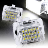 Mercedes-Benz W204 W212 W221 C216 C/E/S-Class White 18-SMD LED License Plate Lights (2pcs)