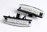 Lexus IS300 / ES300 / LS430 / RX350  White 18-SMD 6000K LED License Plate Lights (2pcs)