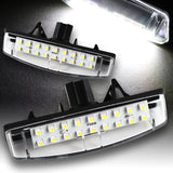 Lexus IS300 / ES300 / LS430 / RX350  White 18-SMD 6000K LED License Plate Lights (2pcs)