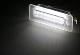 2005-2015 Smart Fortwo Coupe Convertible 451 White 18-SMD LED License Plate Lights (2pcs)