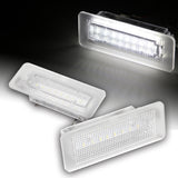 2005-2015 Smart Fortwo Coupe Convertible 451 White 18-SMD LED License Plate Lights (2pcs)
