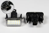 Toyota Camry / Avalon / Yaris / Prius C Bright White 18-SMD LED License Plate Lights (2pcs)