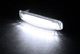 Land Rover LR2 LR3 LR4 L320 White LED Turn Signal Front Side Marker Lights -Smoked Lens