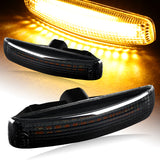 Land Rover LR2 LR3 LR4 L320 Amber LED Turn Signal Front Side Marker Lights -Smoked Lens