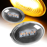 2007-2015 Mini Cooper R55 R56 R57 R58 R59 Amber LED Turn Signal Front Side Marker Lights -Clear Lens