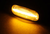 Land Rover Defender / Freelander / Discovery Amber LED Turn Signal Front Side Marker Lights -Clear Lens