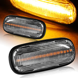 Land Rover Defender / Freelander / Discovery Amber LED Turn Signal Front Side Marker Lights -Clear Lens