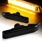 BMW E53 X5 E36 3-Series Amber LED Turn Signal Front Side Marker Lights -Smoked Lens