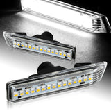 BMW E53 X5 E36 3-Series White LED Turn Signal Front Side Marker Lights -Clear Lens