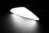 2008-2014 BMW X6 E71 E72 White LED Turn Signal Front Side Marker Lights -Clear Lens