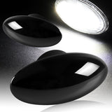 Mini Cooper R50 R52 R53 White LED Turn Signal Front Side Marker Lights -Smoked Lens