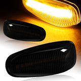 Mercedes-Benz W163 W638 W210 W414 W670 Amber LED Turn Signal Front Side Marker Lights -Smoked Lens