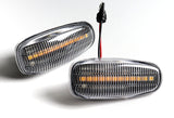 Mercedes-Benz W163 W638 W210 W414 W670 Amber LED Turn Signal Front Side Marker Lights -Clear Lens