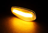 Mercedes-Benz W163 W638 W210 W414 W670 Amber LED Turn Signal Front Side Marker Lights -Clear Lens