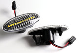 Nissan Juke / Cube / Leaf White LED Turn Signal Front Fender Side Marker Lights -Clear Lens