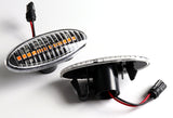 Nissan Juke / Cube / Leaf Amber LED Turn Signal Front Fender Side Marker Lights -Clear Lens