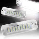 Mercedes-Benz G500 G550 G55 AMG W463 White 18-SMD 6000K LED License Plate Lights (2pcs)