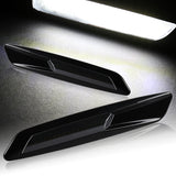 F10-Style BMW E81 E82 E90 E92 E60 E61 White LED Turn Signal Front Side Marker Lights -Smoked Lens