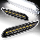 2012-2017 Mini Cooper R60 R61 White LED Turn Signal Front Side Marker Lights -Clear Lens