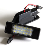 Infiniti Q50 / Nissan Armada / Juke / Rogue Xenon White 18-SMD LED License Plate Lights (2pcs)