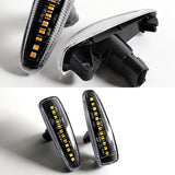 Mitsubishi Lancer EVO X / Mirage Sequential Amber LED Signal Side Marker Lights -Clear Lens