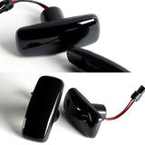 Jeep Grand Cherokee / Patriot / Compass Sequential Amber LED Turn Signal Front Side Marker Lights -Smoked Lens