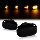 Toyota Supra / Celica / MR2 Spyder Sequential Amber LED Turn Signal Front Side Marker Lights -Smoked Lens