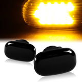 Toyota Supra / Celica / MR2 Spyder Amber LED Turn Signal Front Side Marker Lights -Smoked Lens