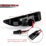 2017-2020 Mini Cooper Countryman Sequential Amber LED Turn Signal Front Side Marker Lights -Smoked Lens