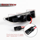 2017-2020 Mini Cooper Countryman Amber LED Turn Signal Front Side Marker Lights -Clear Lens