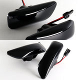 Volvo S60 S80 V70 XC70 XC90 Sequential Amber LED Turn Signal Front Side Marker Lights -Smoked Lens