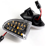 2007-2015 Smart Fortwo W451 Amber LED Turn Signal Front Side Marker Lights -Clear Lens