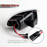 2007-2015 Smart Fortwo W451 Amber LED Turn Signal Front Side Marker Lights -Clear Lens