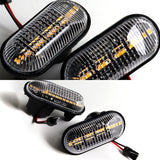 1985-2011 Honda Civic Amber LED Turn Signal Front Side Marker Lights -Clear Lens