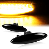 Lexus IS250 IS350 SC430 / Toyota Highlander Amber LED Turn Signal Front Side Marker Lights -Smoked Lens