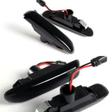 1998-2006 BMW 3-Series E46 Sequential Amber LED Turn Signal Front Side Marker Lights -Smoked Lens
