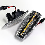 Hyundai Tucson / Tiburon / Sonata / Elantra Amber LED Turn Signal Front Side Marker Lights -Clear Lens