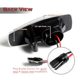 Hyundai Tucson / Tiburon / Sonata / Elantra Amber LED Turn Signal Front Side Marker Lights -Clear Lens