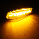 Hyundai Tucson / Tiburon / Sonata / Elantra Amber LED Turn Signal Front Side Marker Lights -Clear Lens