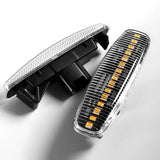 Infiniti M35 M45 G35 G37 / Nissan Pathfinder Amber LED Turn Signal Front Side Marker Lights -Clear Lens