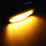 Infiniti M35 M45 G35 G37 / Nissan Pathfinder Amber LED Turn Signal Front Side Marker Lights -Clear Lens