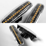 Infiniti M35 M45 G35 G37 / Nissan Pathfinder Amber LED Turn Signal Front Side Marker Lights -Clear Lens