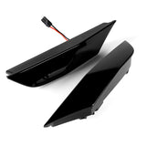 For 2008–2022 Nissan GTR R35 Amber LED Turn Signal Front Side Marker Lights -Smoked Lens