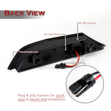 For 2008–2022 Nissan GTR R35 Amber LED Turn Signal Front Side Marker Lights -Smoked Lens