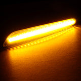 For 2005–2013 Chevrolet Chevy Corvette C7 Amber LED Turn Signal Front Side Marker Lights -Smoked Lens