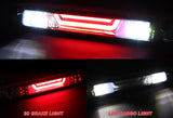 Chevrolet Colorado / GMC Canyon LED 3RD Brake Chrome Light Rear Stop Lamp - Clear Lens