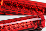 1997-1999 Ford F-250 / 2000-2005 Excursion 30-LED 3RD Brake Light Rear Stop Lamp - Chrome Housing Red Lens