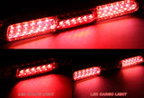 1997-1999 Ford F-250 / 2000-2005 Excursion 30-LED 3RD Brake Light Rear Stop Lamp - Chrome Housing Red Lens