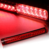 1997-1999 Ford F-250 / 2000-2005 Excursion 30-LED 3RD Brake Light Rear Stop Lamp - Chrome Housing Red Lens